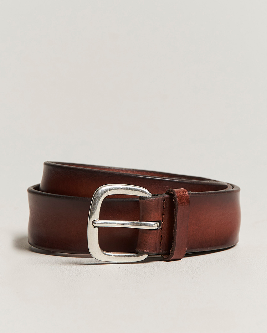 Heren | Orciani Vachetta Soft Leather Belt 3,5 cm Brown | Orciani | Vachetta Soft Leather Belt 3,5 cm Brown