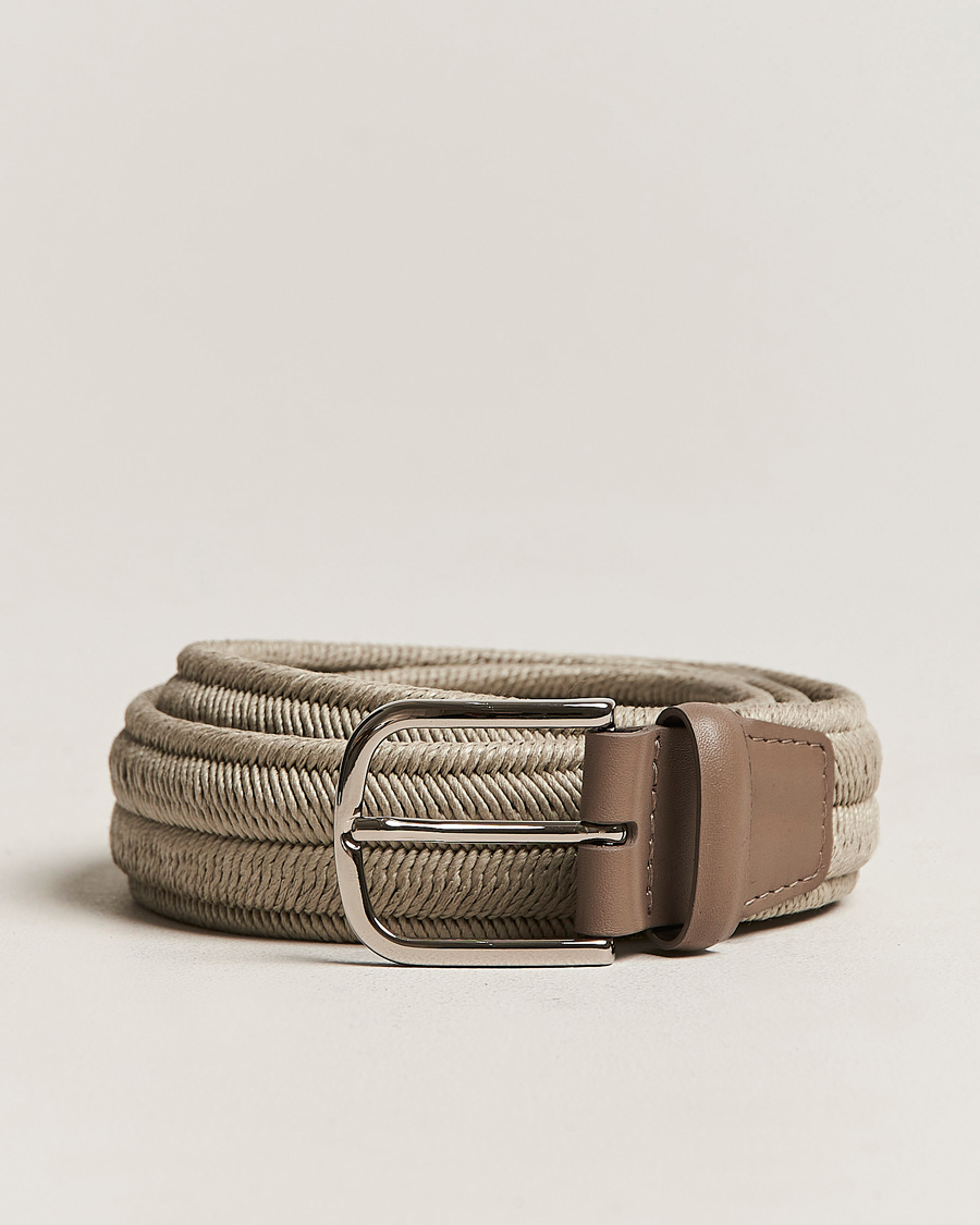 Heren | Orciani Elasticated Belt 3,5 cm Grey | Orciani | Elasticated Belt 3,5 cm Grey