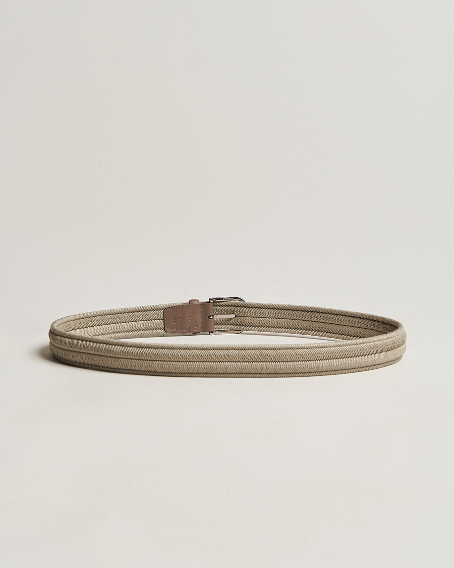 Heren | Orciani Elasticated Belt 3,5 cm Grey | Orciani | Elasticated Belt 3,5 cm Grey