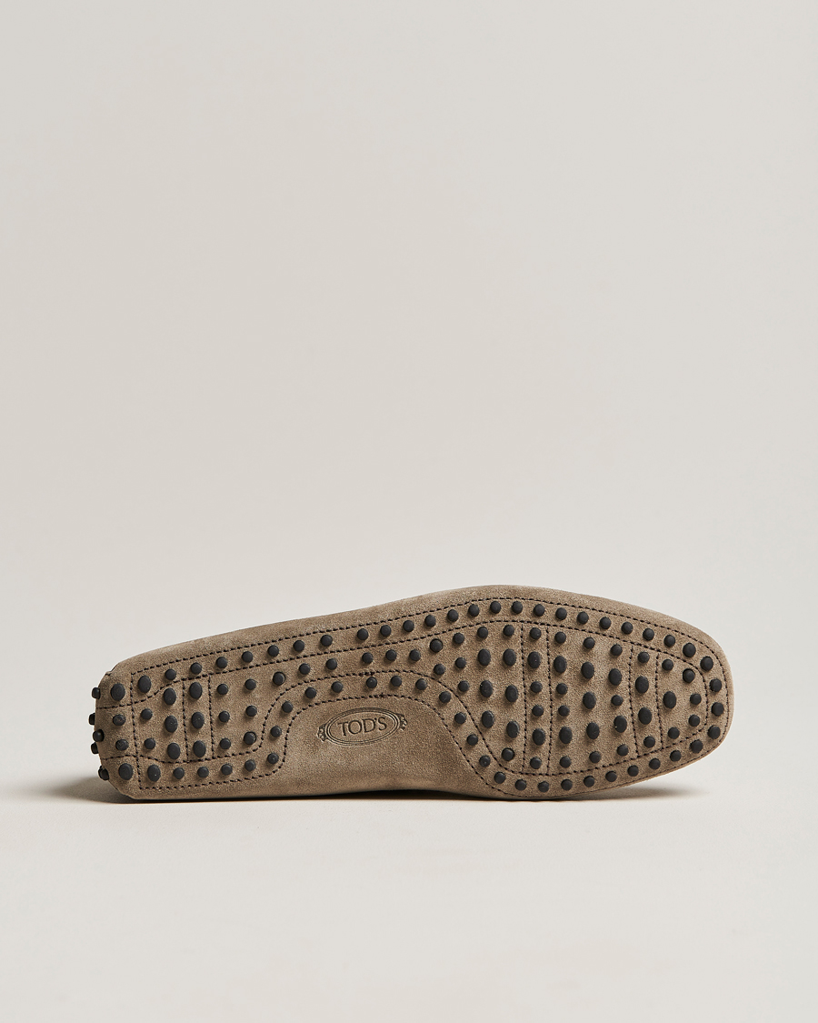 Homme | Tod's Laccetto Gommino Carshoe Taupe Suede | Tod's | Laccetto Gommino Carshoe Taupe Suede