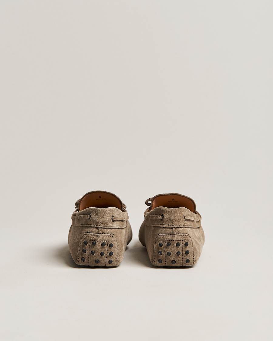 Homme | Tod's Laccetto Gommino Carshoe Taupe Suede | Tod's | Laccetto Gommino Carshoe Taupe Suede