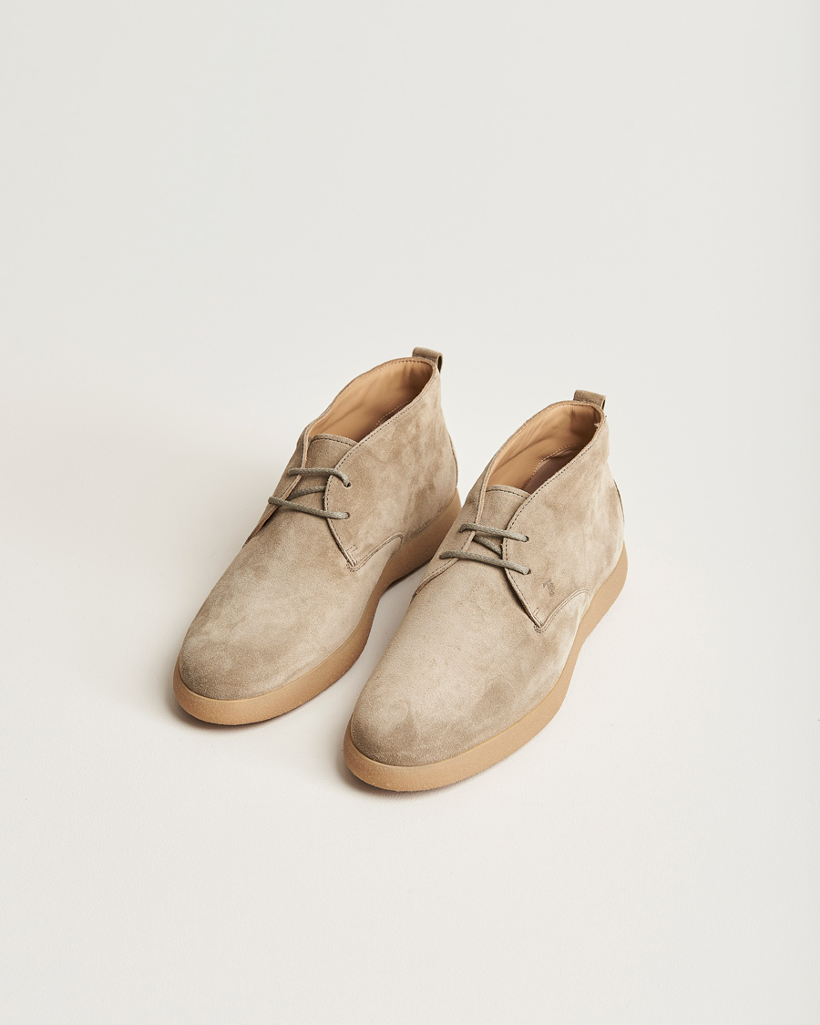 Homme | Tod's Gommino Chukka Boots Taupe Suede | Tod's | Gommino Chukka Boots Taupe Suede