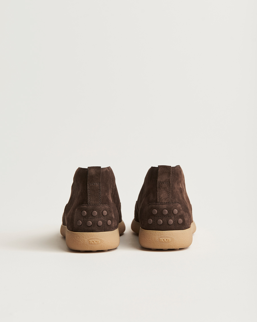Homme | Tod's Gommino Chukka Boots Dark Brown Suede | Tod's | Gommino Chukka Boots Dark Brown Suede