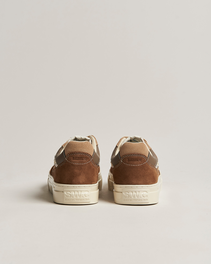Homme | Stepney Workers Club Pearl S-Strike Suede Mixed Sneaker Bark | Stepney Workers Club | Pearl S-Strike Suede Mixed Sneaker Bark