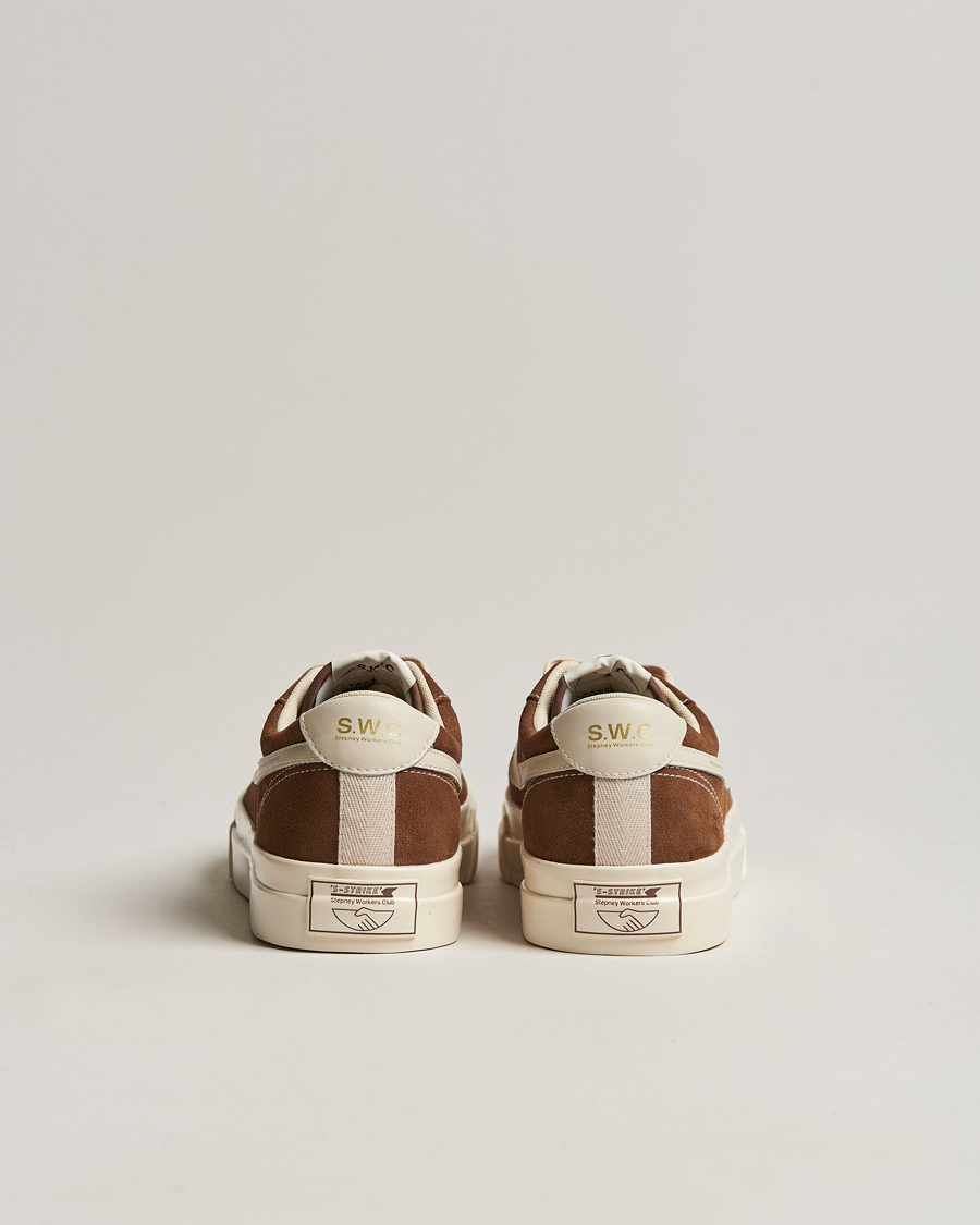 Homme | Stepney Workers Club Dellow S-Strike Suede Sneaker Bark/Ecru | Stepney Workers Club | Dellow S-Strike Suede Sneaker Bark/Ecru