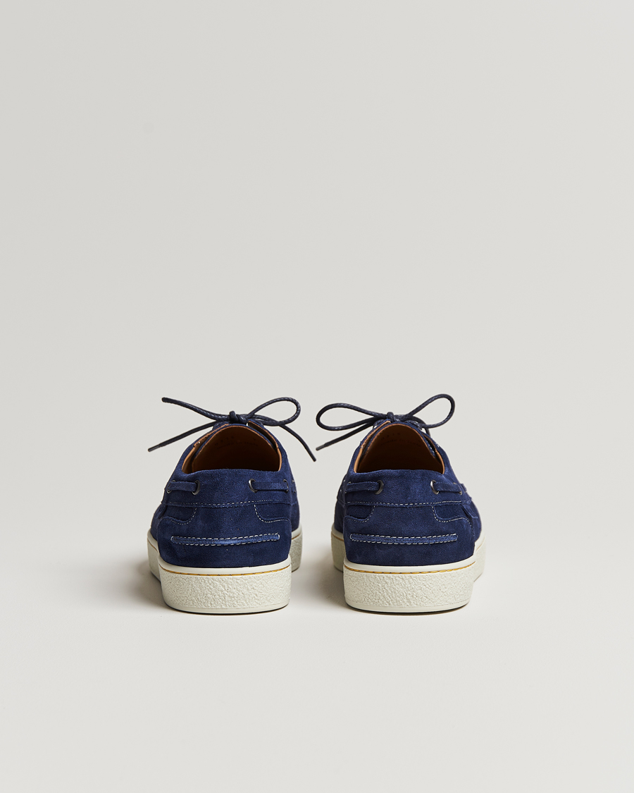 Homme | John Lobb Pier Boatshoe Sneakers Navy Suede | John Lobb | Pier Boatshoe Sneakers Navy Suede