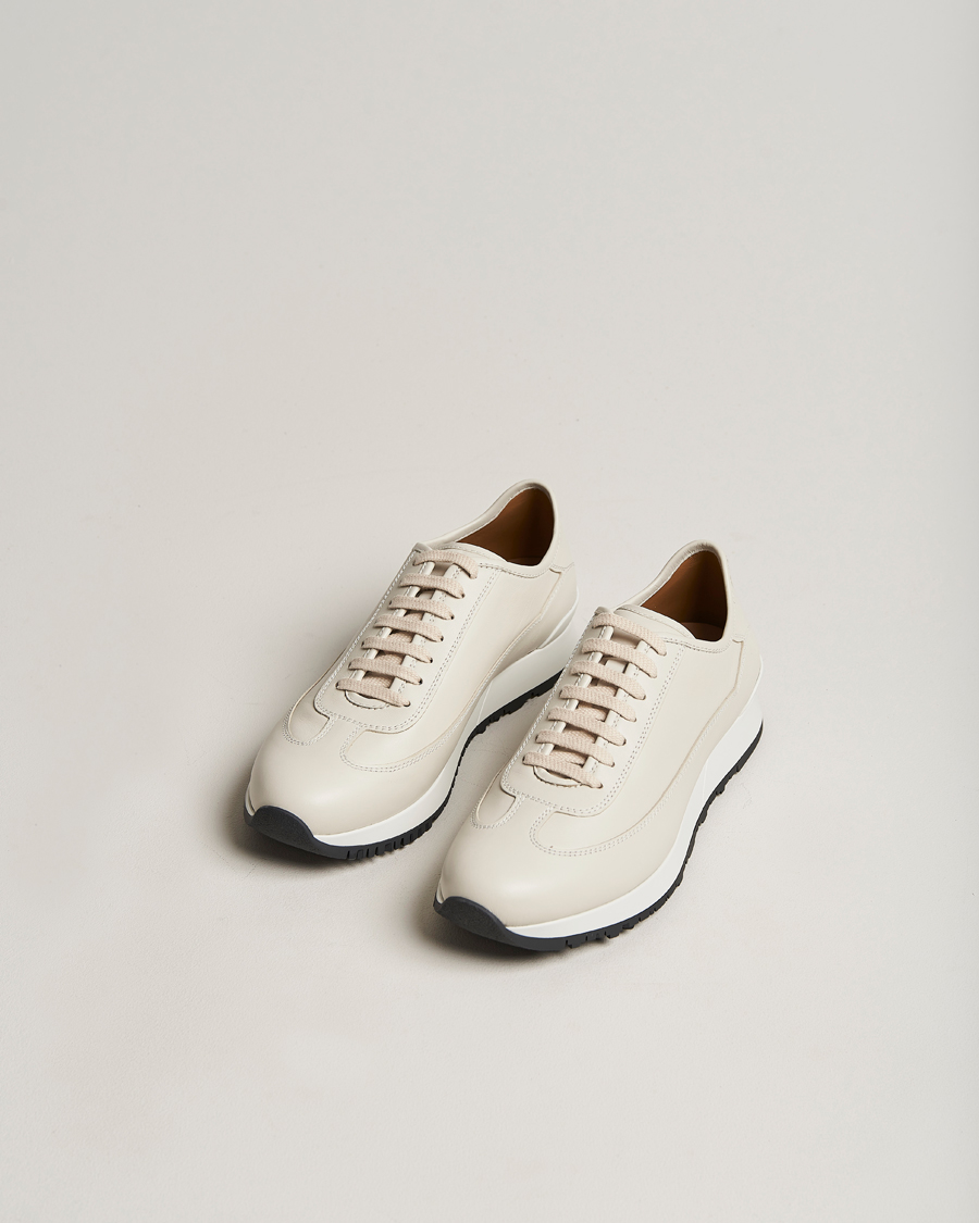 Homme | John Lobb Hurlingham Running Sneakers Off White | John Lobb | Hurlingham Running Sneakers Off White