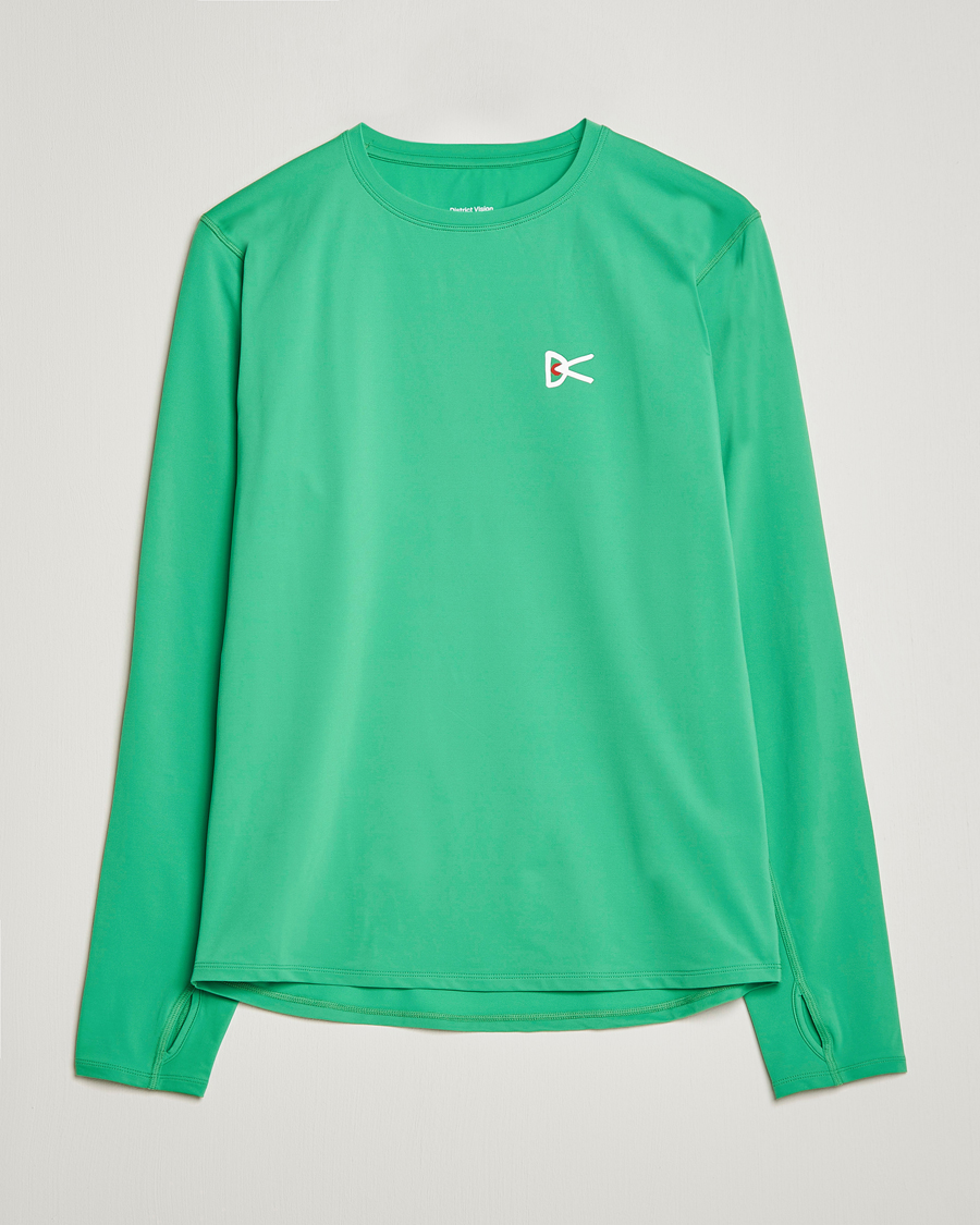 Homme | T-shirts | District Vision | Deva-Tech Long Sleeve T-Shirt Algae