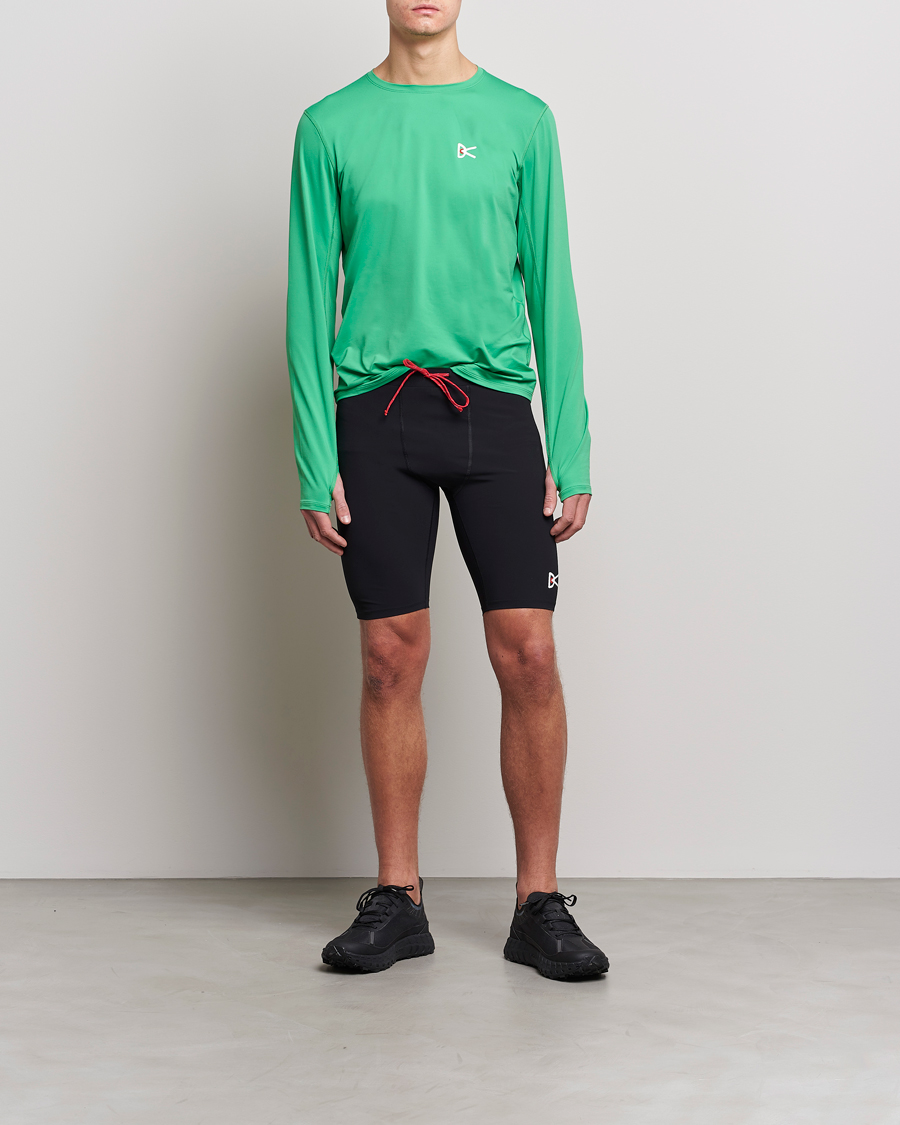 Homme | T-shirts | District Vision | Deva-Tech Long Sleeve T-Shirt Algae