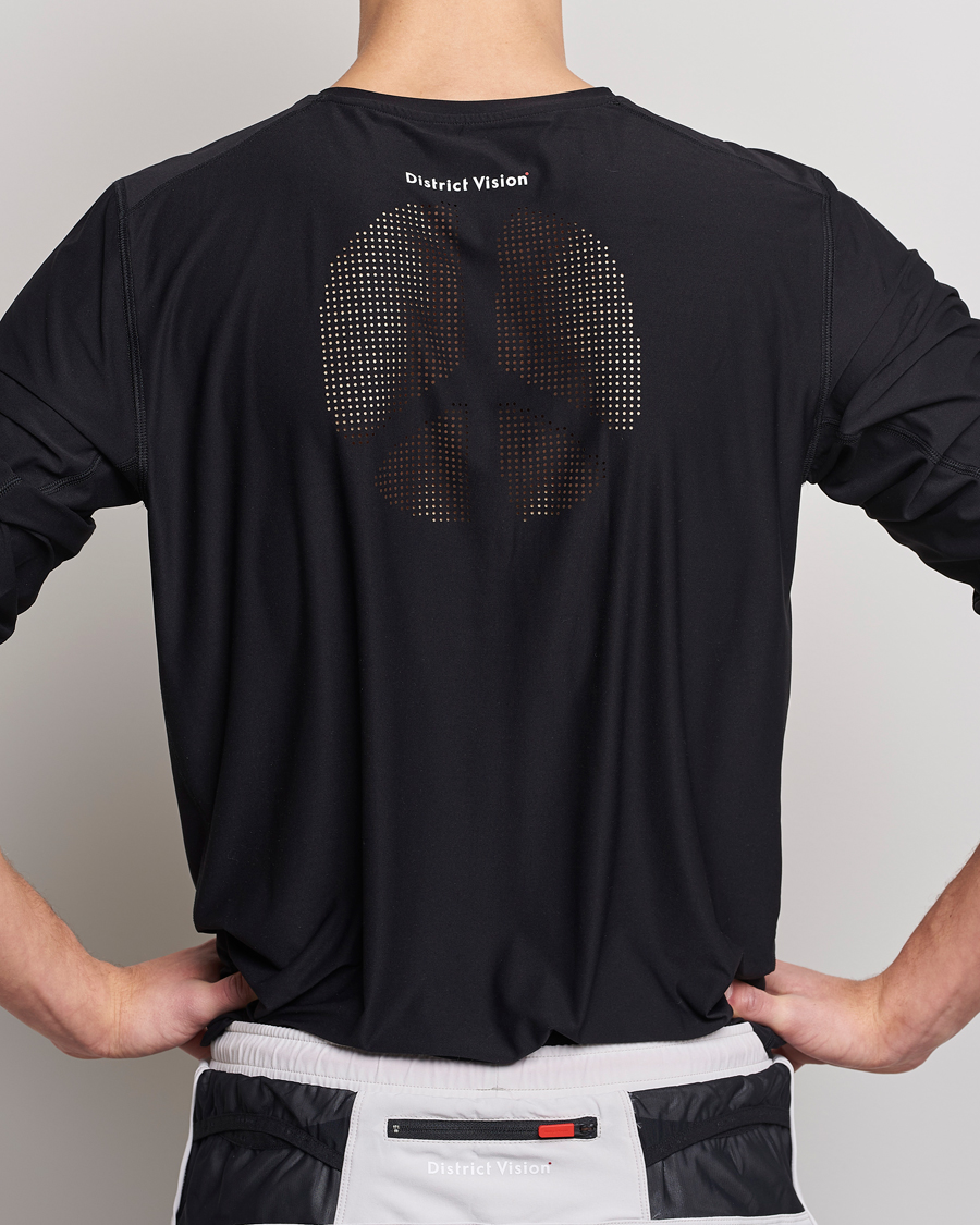 Heren | T-shirts | District Vision | Aloe-Tech Long Sleeve T-Shirt Black