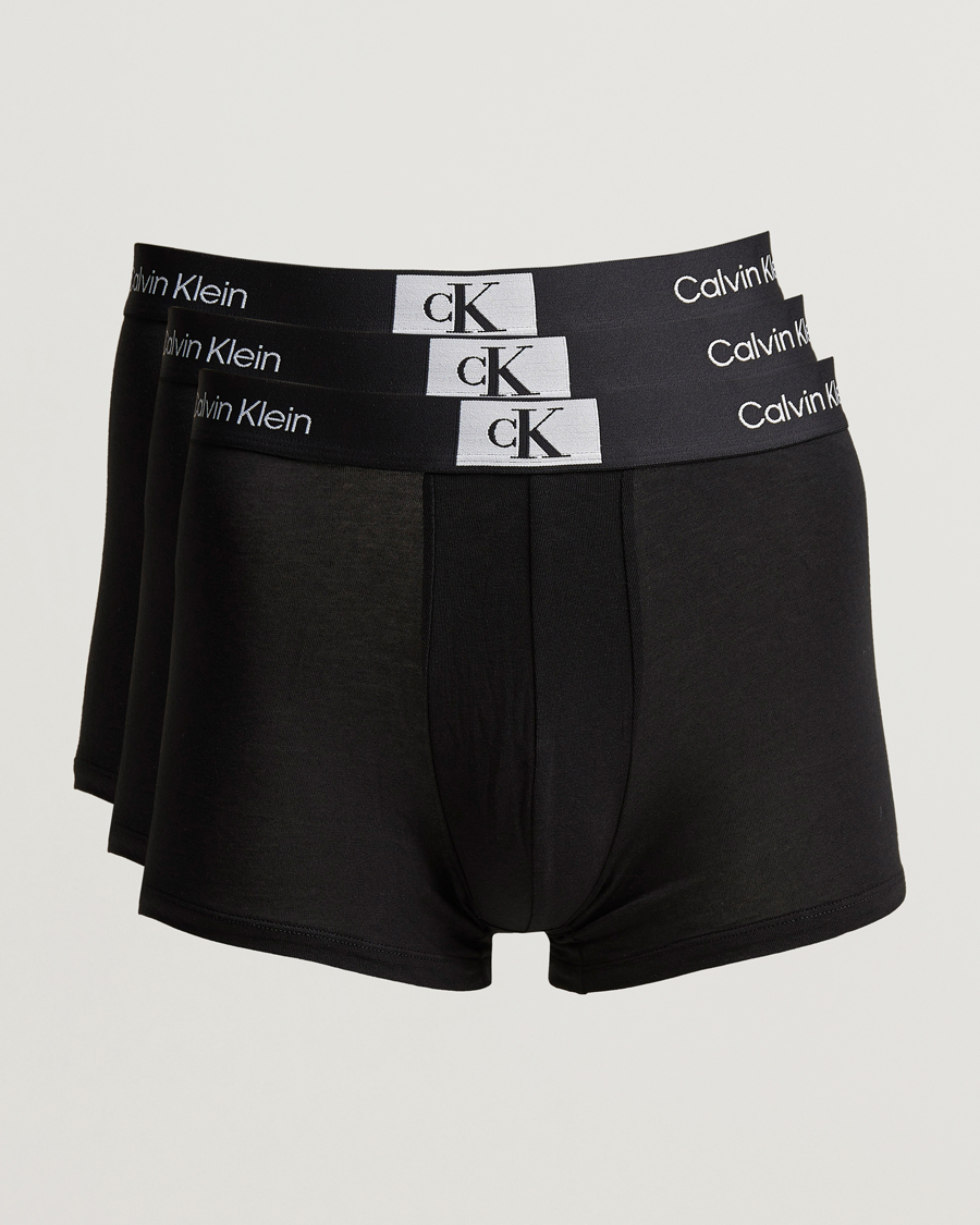 Homme | Sous-Vêtements Et Chaussettes | Calvin Klein | Cotton Stretch Trunk 3-pack Black