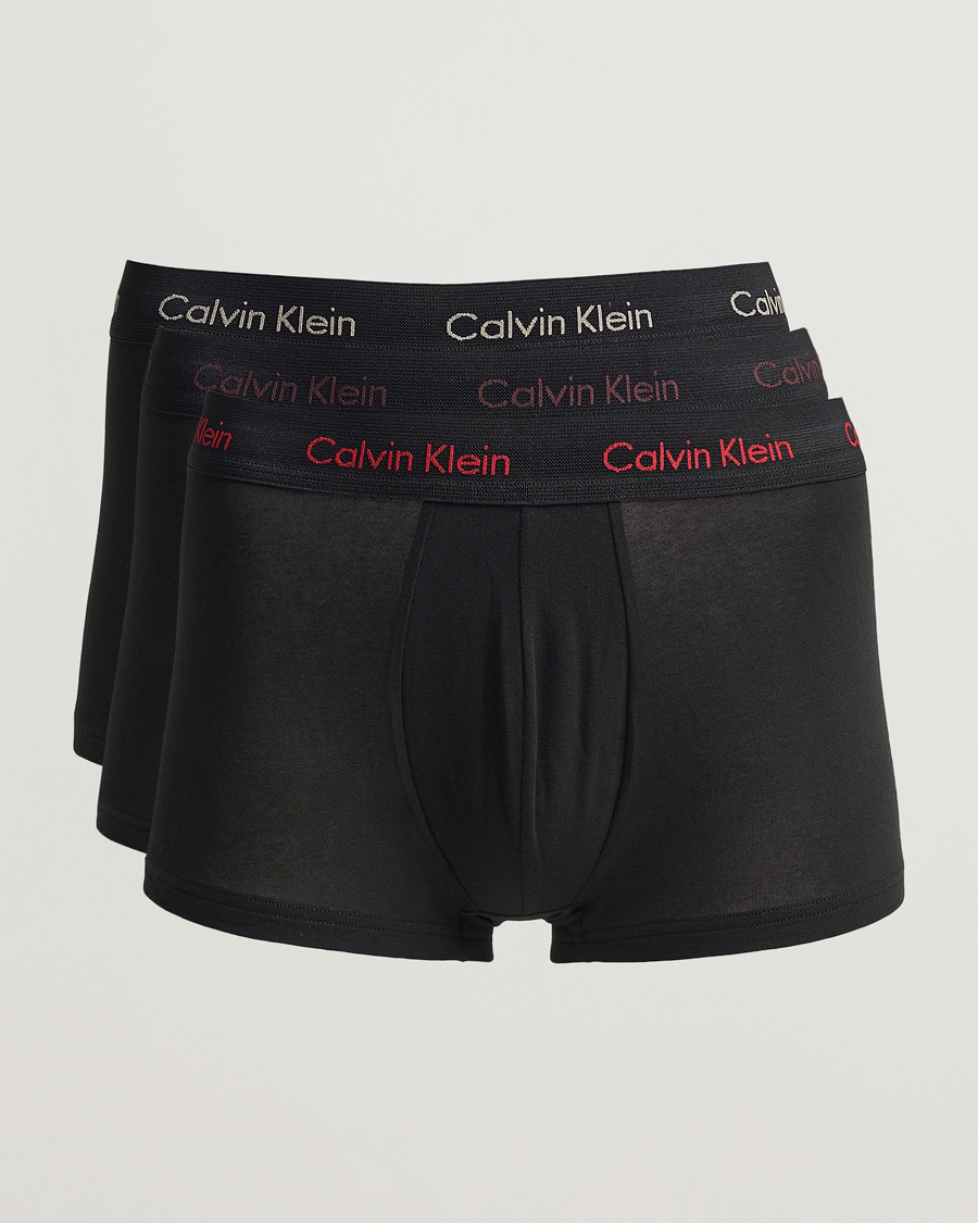 Homme | Sous-Vêtements Et Chaussettes | Calvin Klein | Cotton Stretch Trunk 3-Pack Black