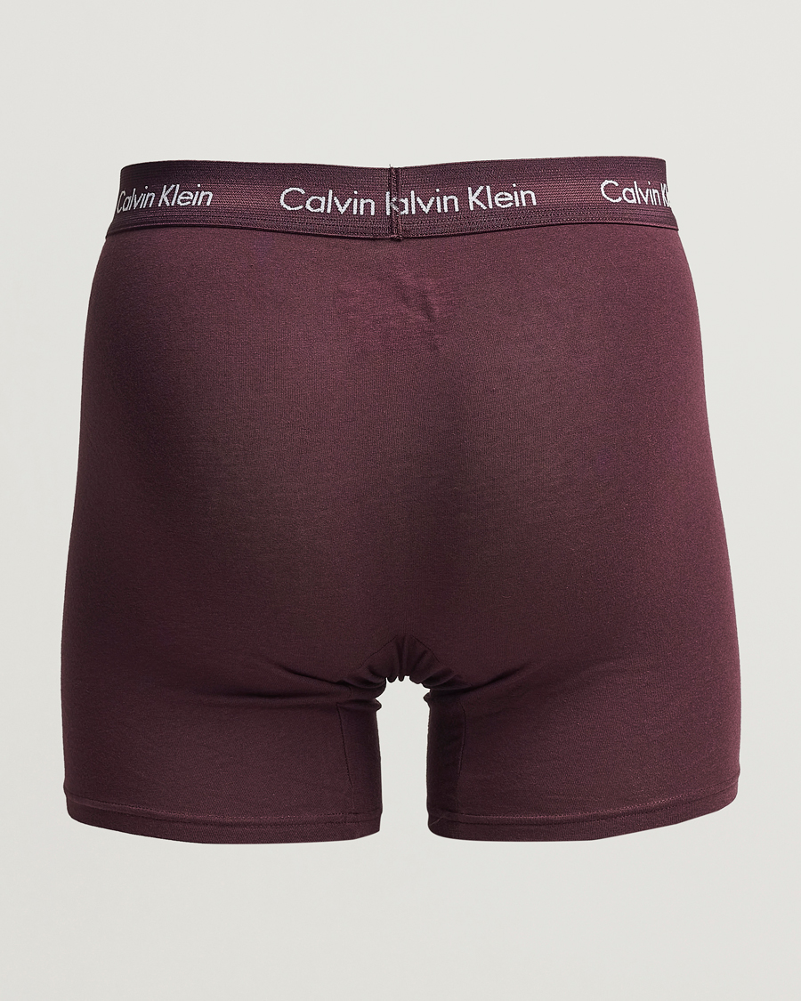 Homme | Sous-Vêtements Et Chaussettes | Calvin Klein | Cotton Stretch 3-Pack Boxer Breif Plum/Red/Beige
