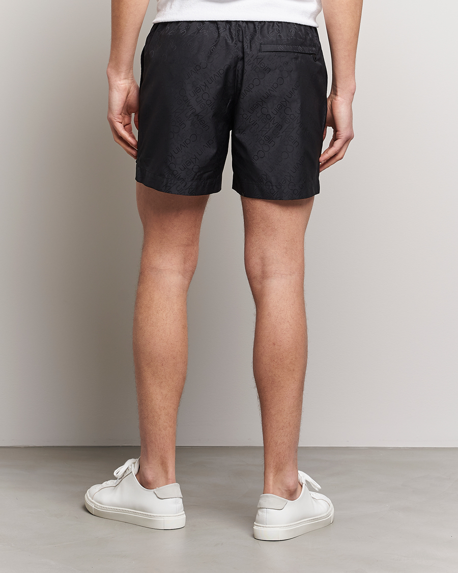 Homme | Maillots De Bain | Calvin Klein | Tailored Monogram Swimshorts Black