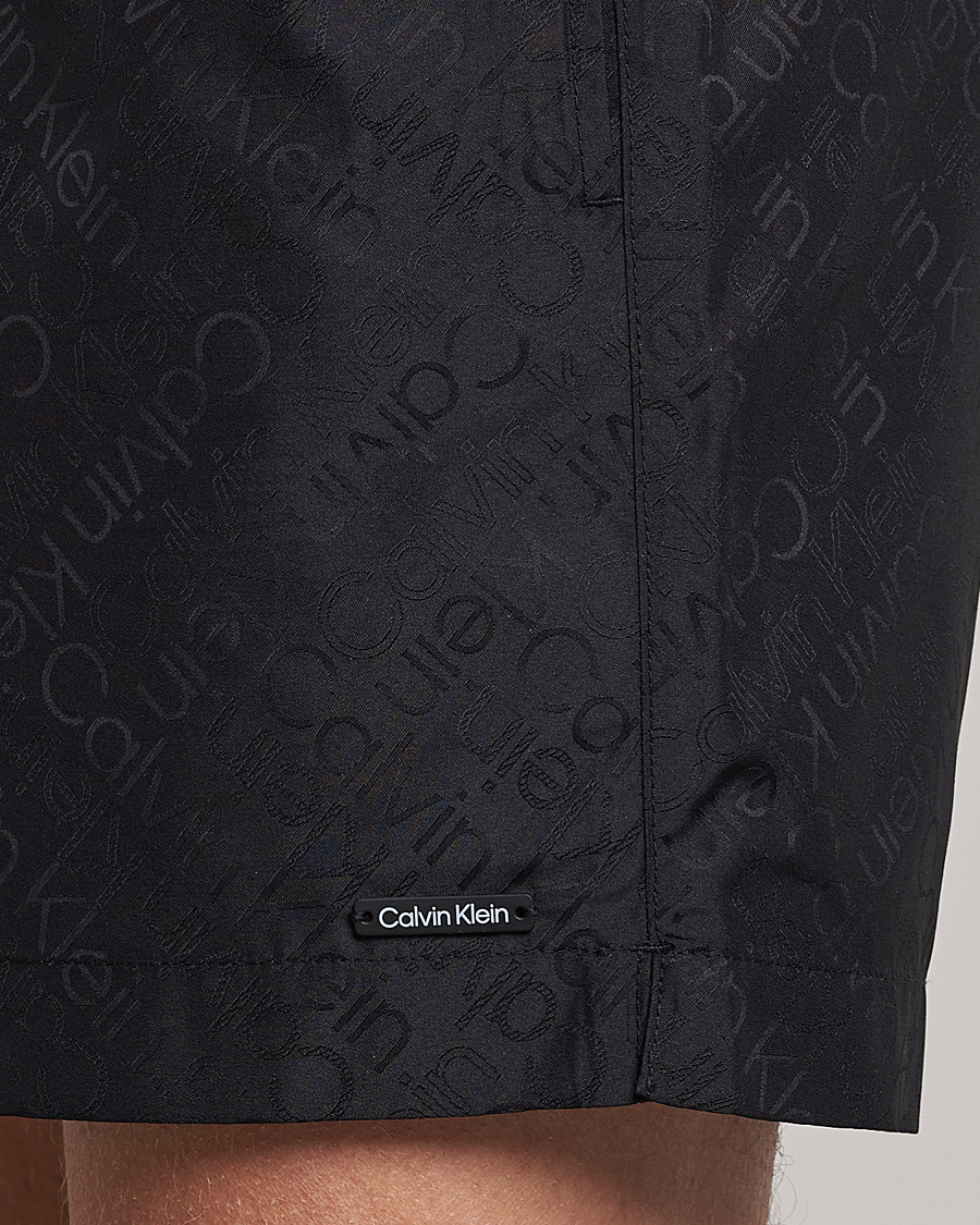 Homme | Maillots De Bain | Calvin Klein | Tailored Monogram Swimshorts Black