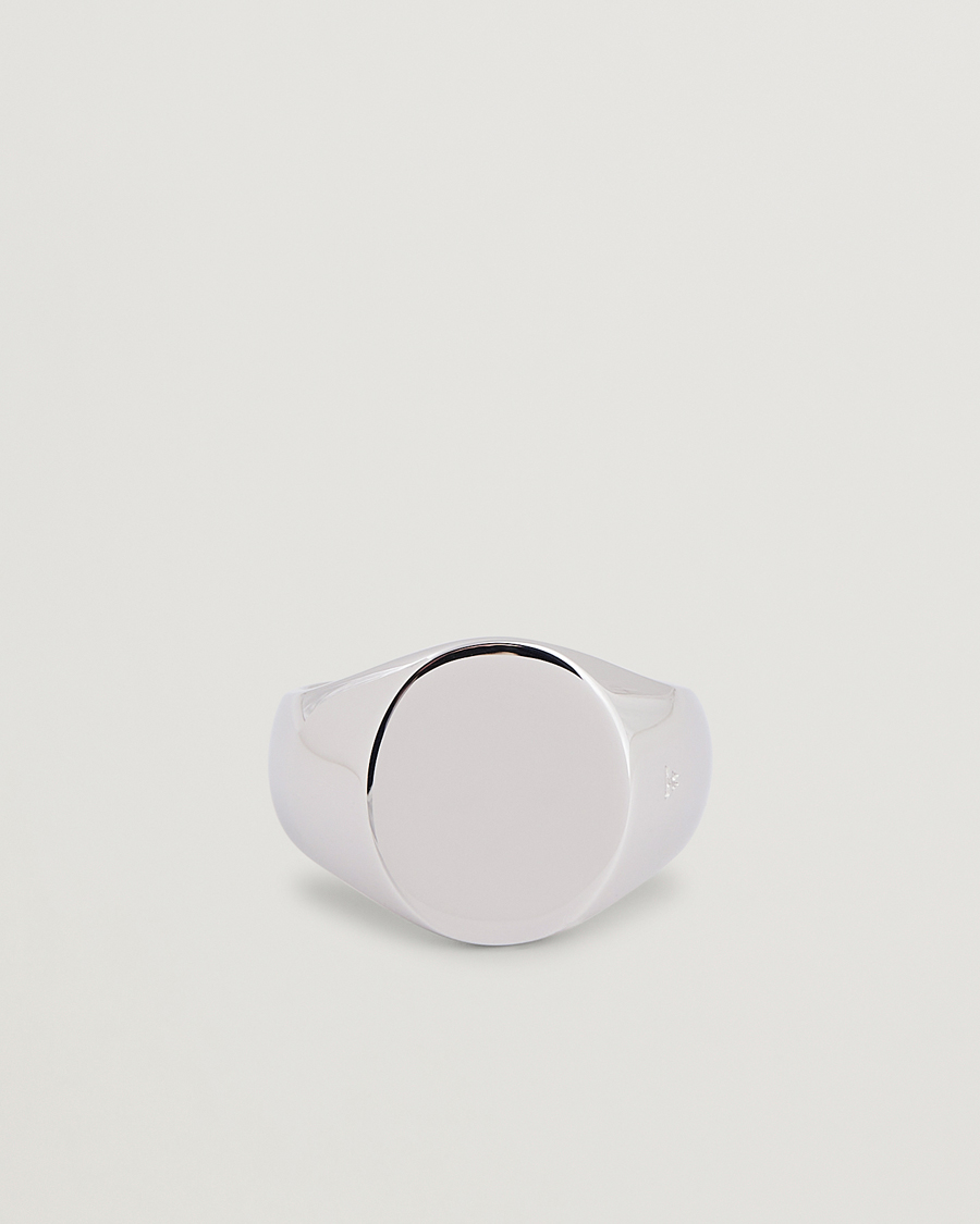 Heren | Sieraden | Tom Wood | Oval Polished Ring Silver