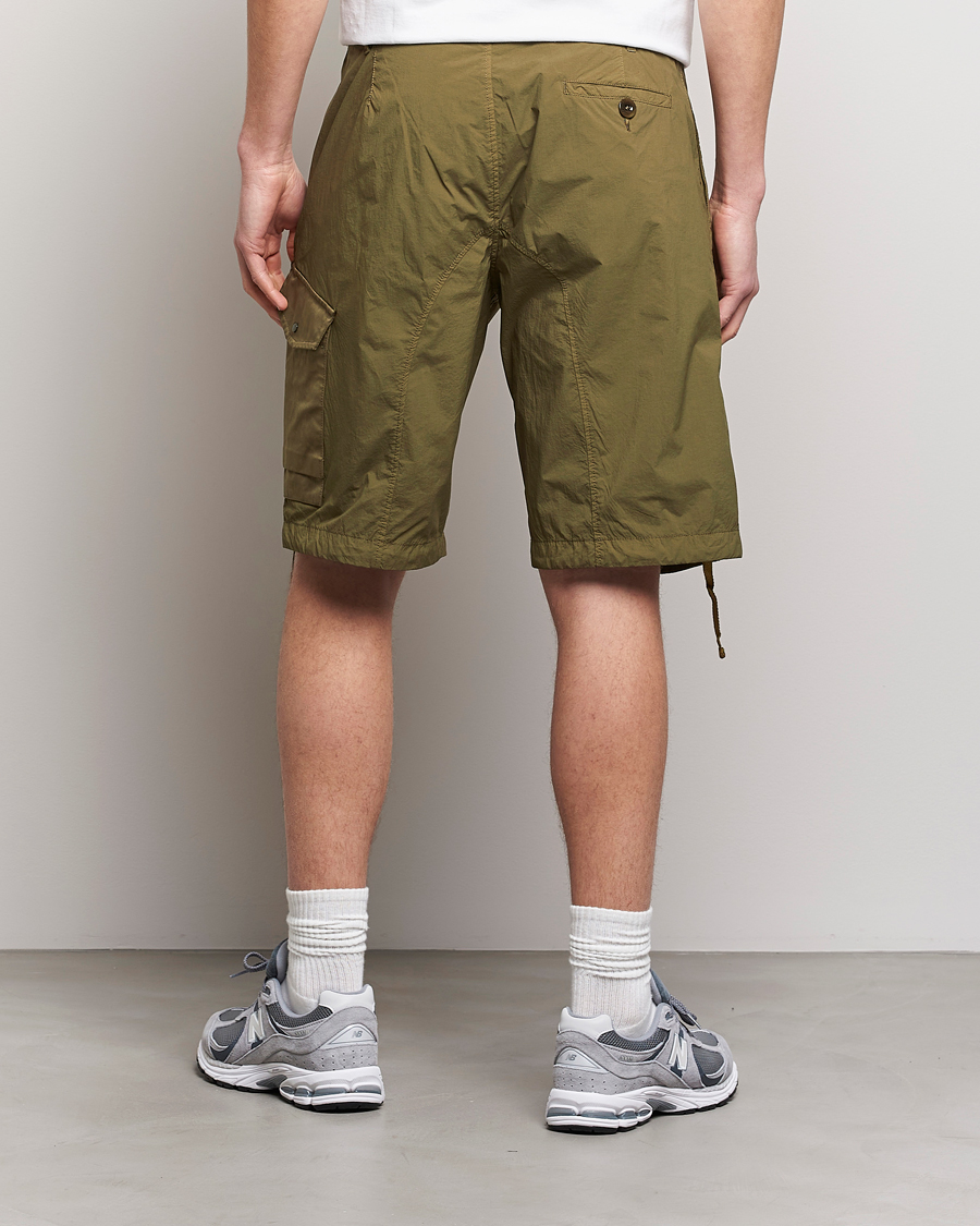 Homme | Shorts | Ten c | Garment Dyed Nylon Cargo Shorts Olive