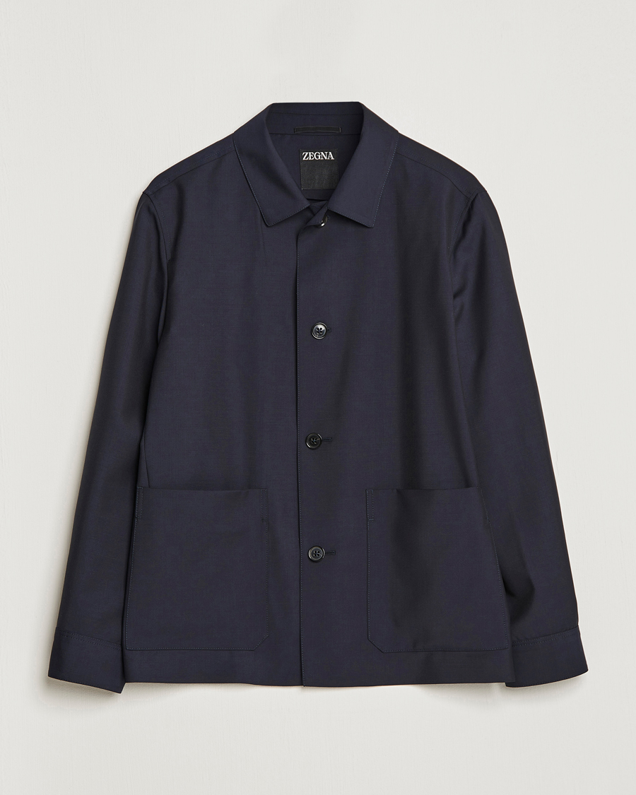 Homme | Manteaux Et Vestes | Zegna | Wool/Mohair Chore Jacket Navy