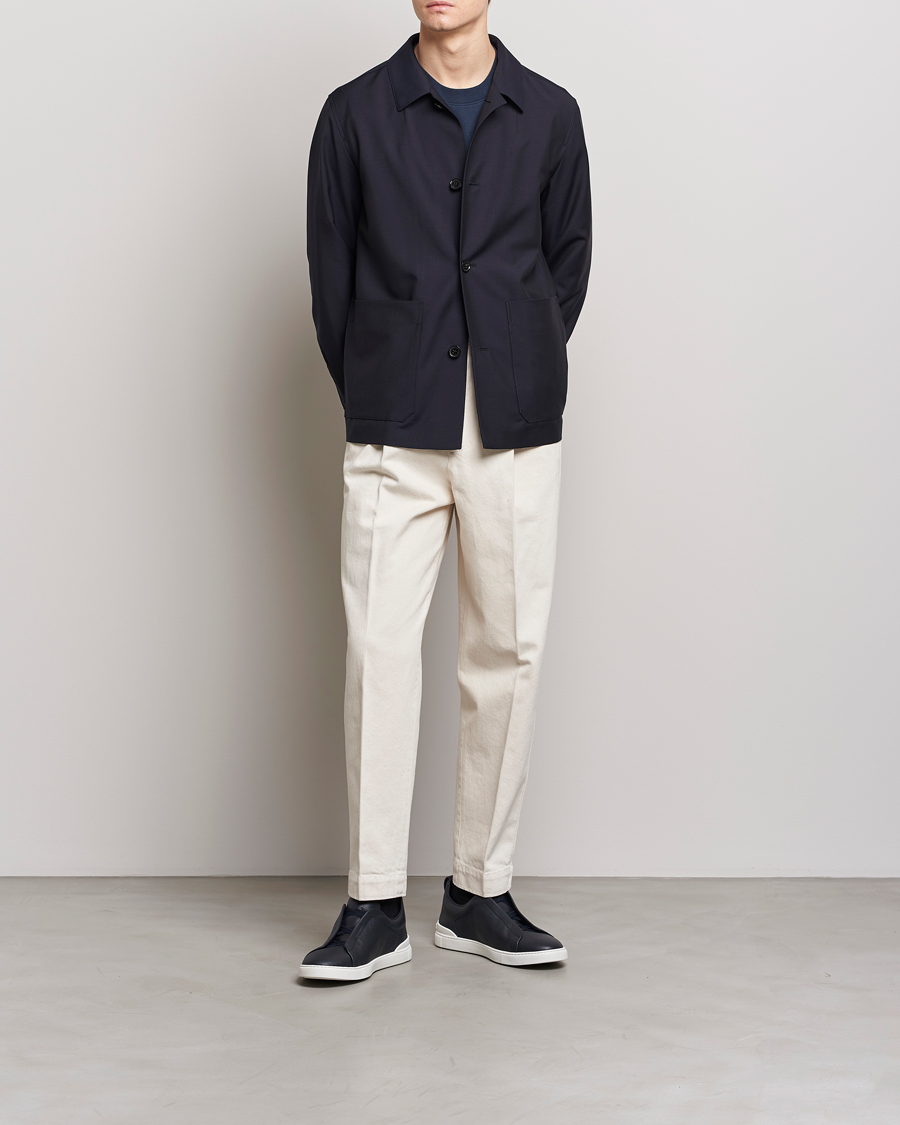 Homme | Manteaux Et Vestes | Zegna | Wool/Mohair Chore Jacket Navy