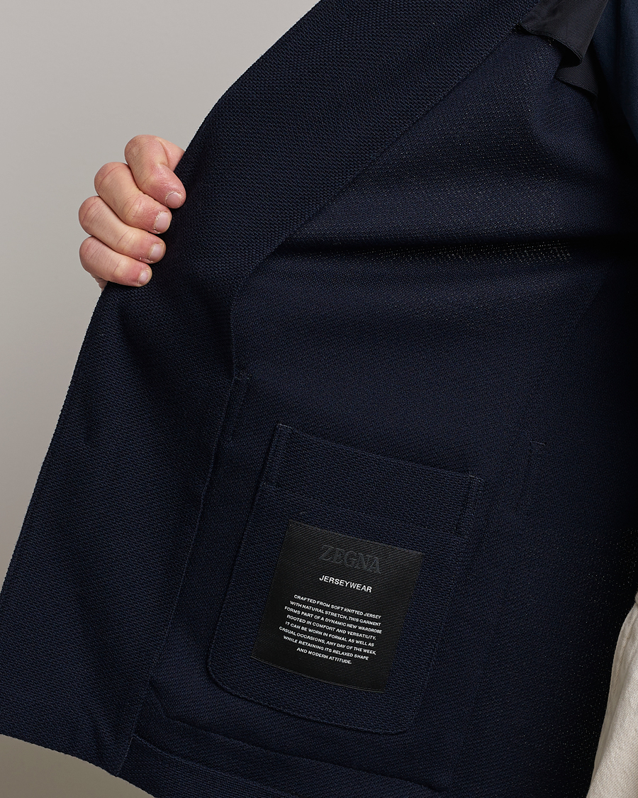 Homme | Manteaux Et Vestes | Zegna | Wool Jersey Chore Jacket Navy
