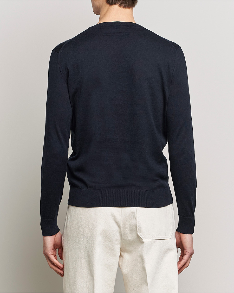 Homme | Pulls Et Tricots | Zegna | Premium Cotton Crew Neck Sweater Navy