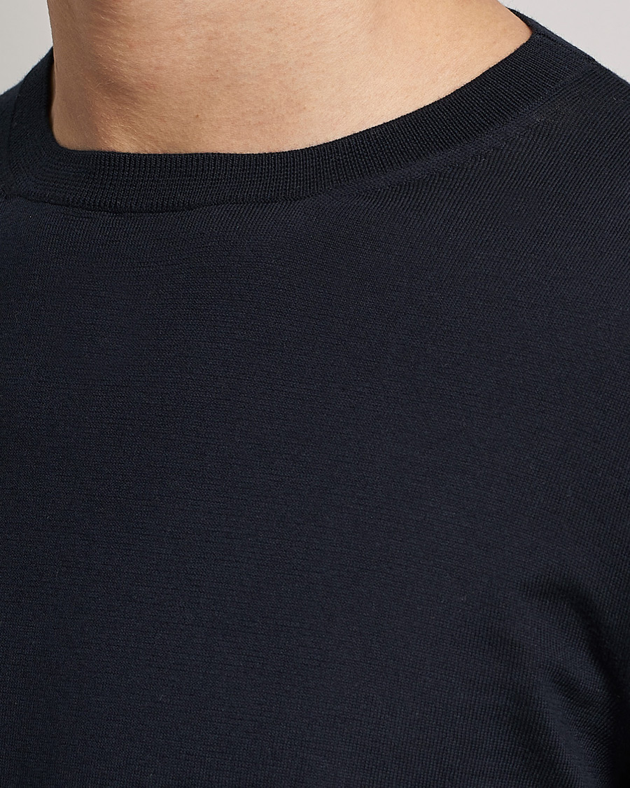 Homme | Pulls Et Tricots | Zegna | Premium Cotton Crew Neck Sweater Navy