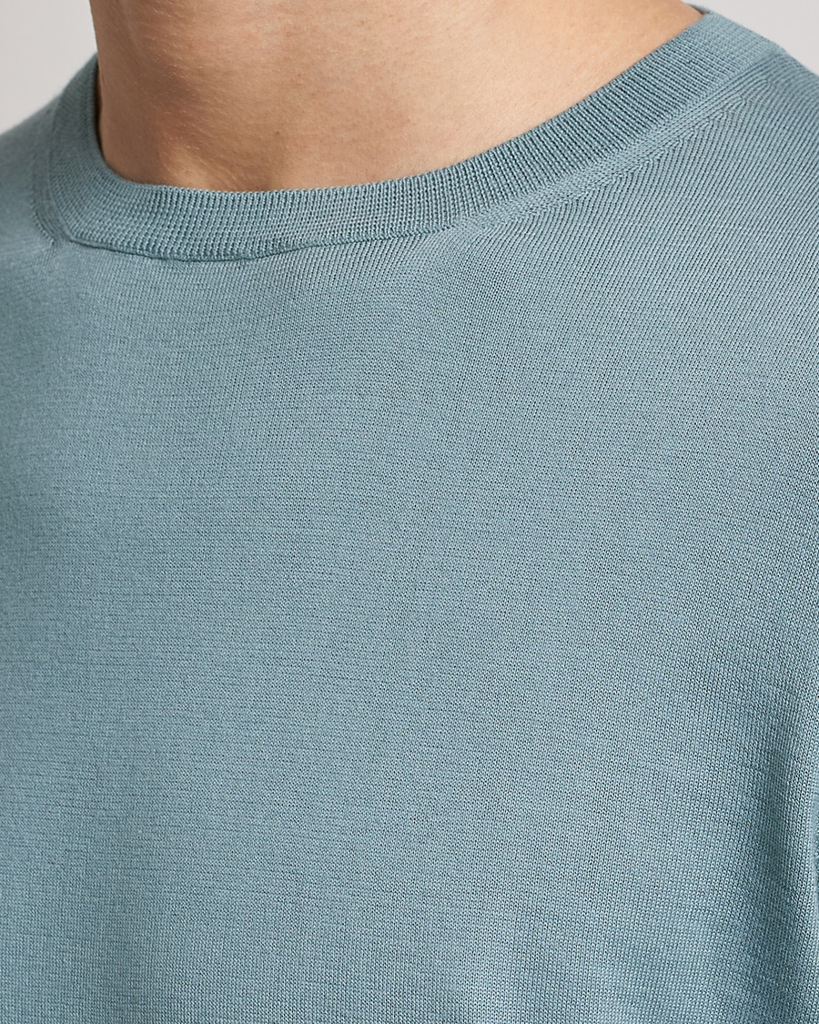 Homme | Pulls Et Tricots | Zegna | Premium Cotton Crew Neck Sweater Teal