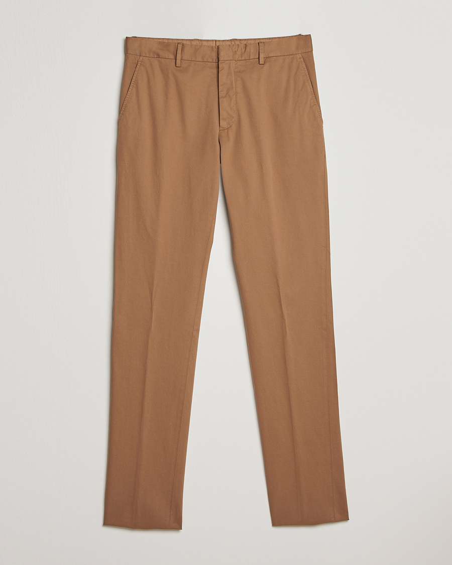 Homme | Pantalons | Zegna | Slim Fit Premium Cotton Chinos Khaki