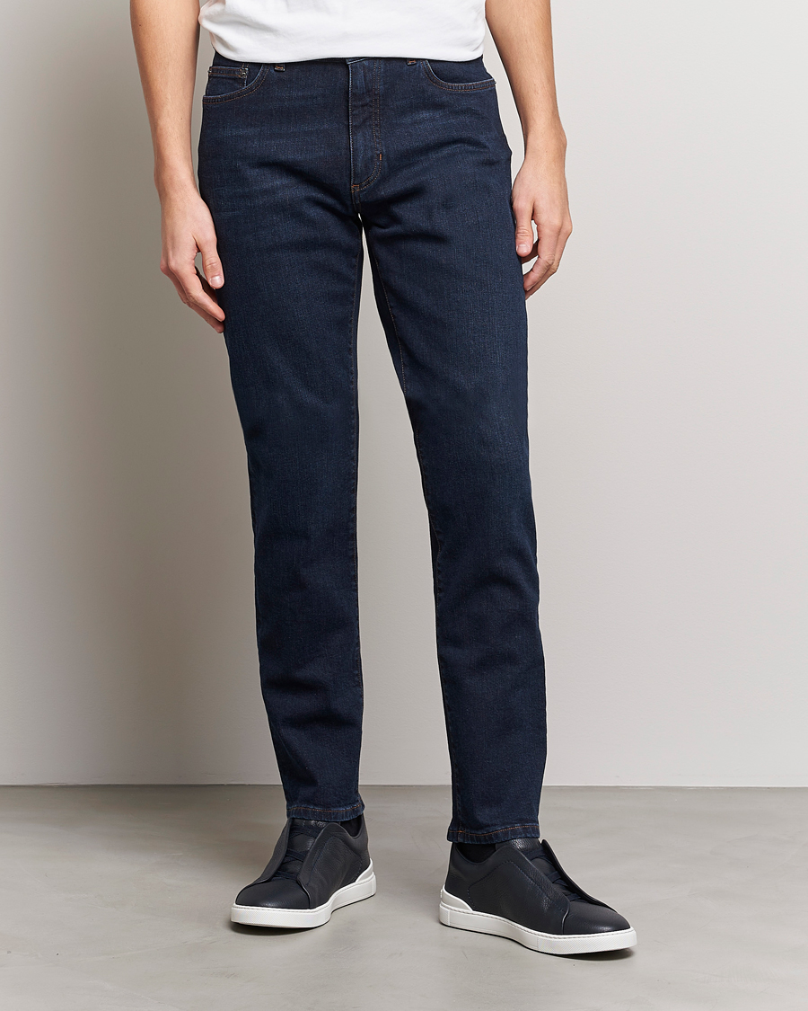 Homme | Jeans | Zegna | 5-Pocket Denim Pants Dark Rinse