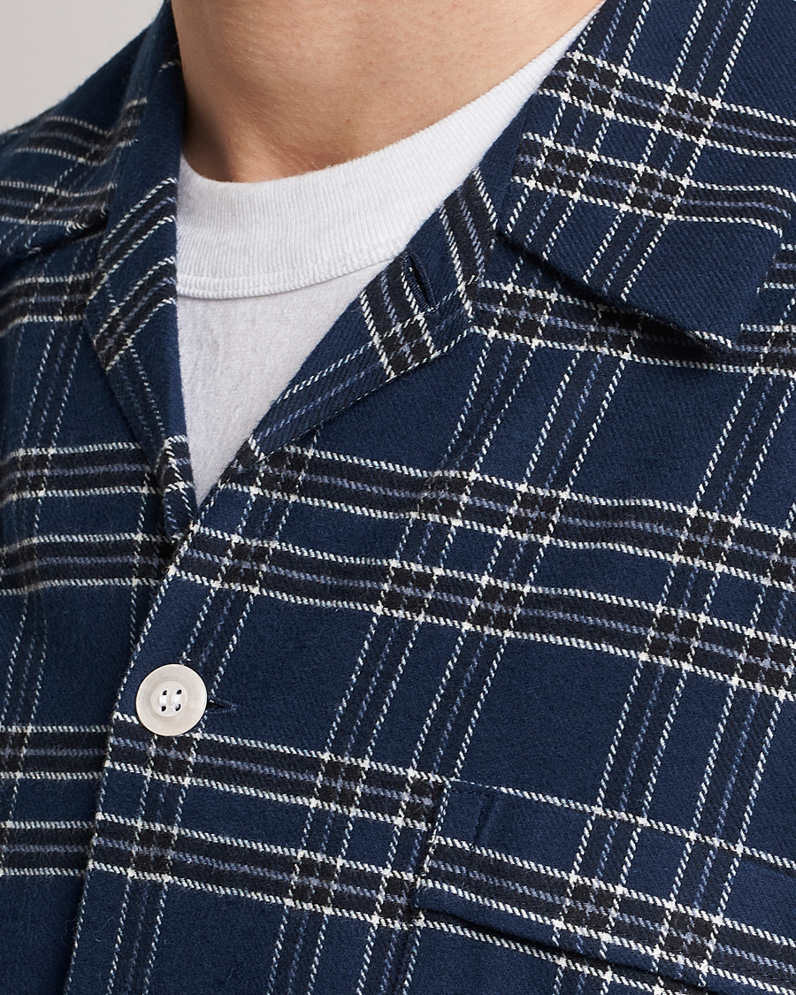 Homme | Peignoirs Et Pyjamas | Derek Rose | Checked Cotton Pyjama Set Navy