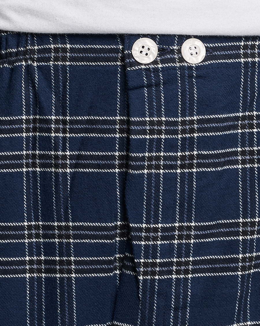 Homme | Peignoirs Et Pyjamas | Derek Rose | Checked Cotton Pyjama Set Navy