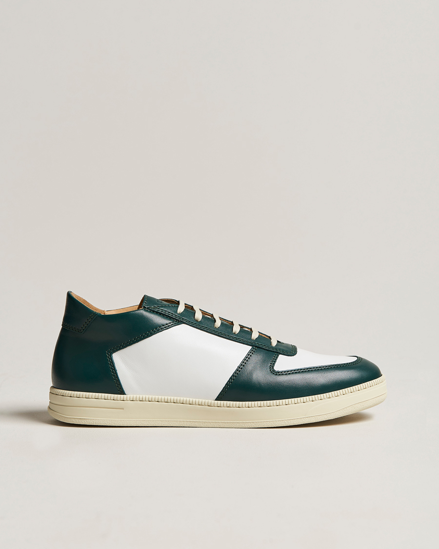 Homme | C.QP Cingo Leather Sneaker White/Bottle Green | CQP | C.QP Cingo Leather Sneaker White/Bottle Green