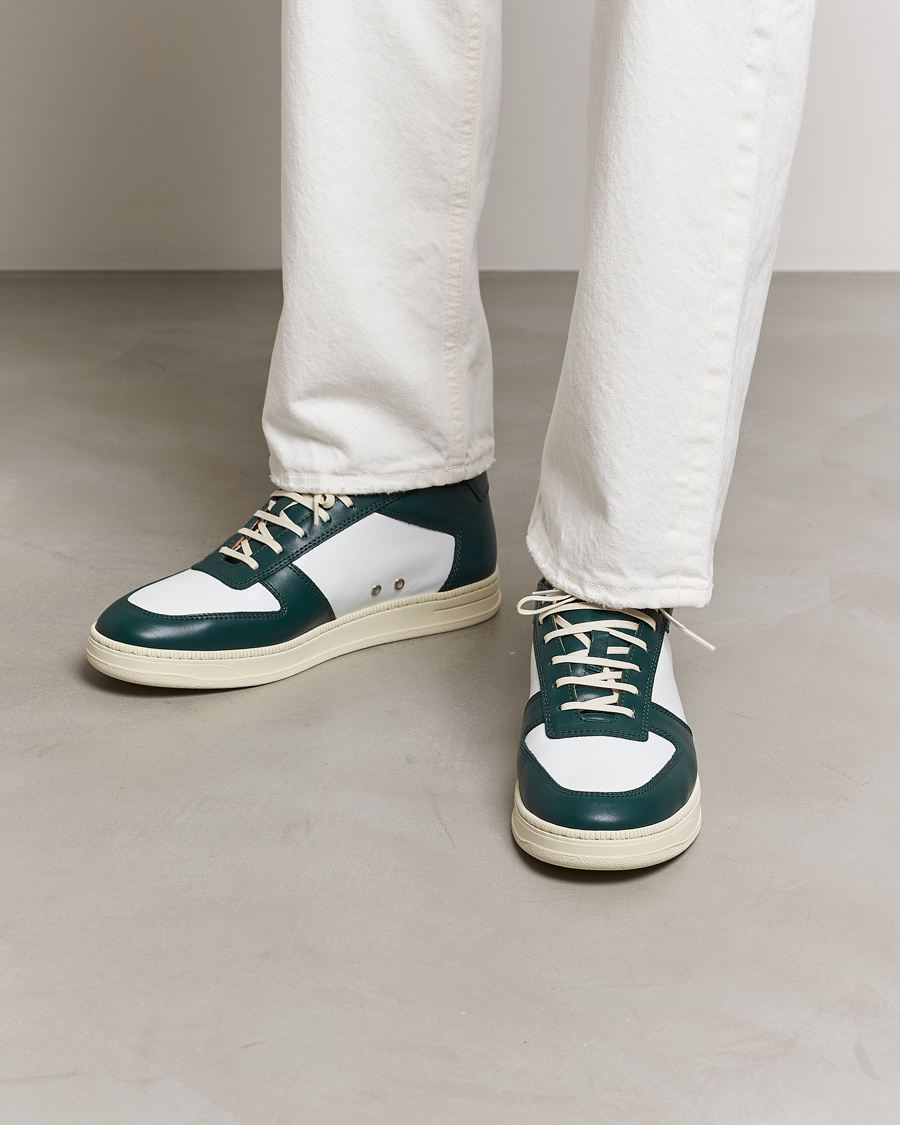 Homme | C.QP Cingo Leather Sneaker White/Bottle Green | CQP | C.QP Cingo Leather Sneaker White/Bottle Green
