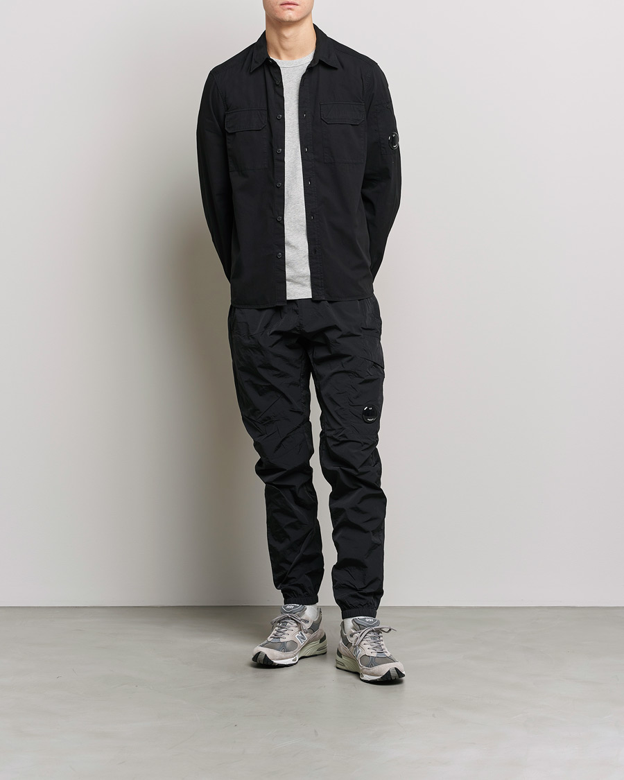 Homme | Chemises | C.P. Company | Garment Dyed Gabardine Shirt Jacket Black