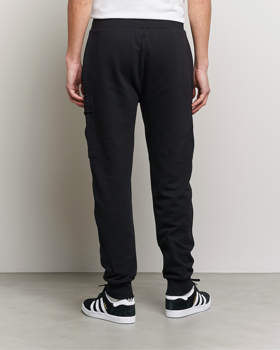 Homme | Pantalons | C.P. Company | Diagonal Raised Fleece Lens Sweatpants Black
