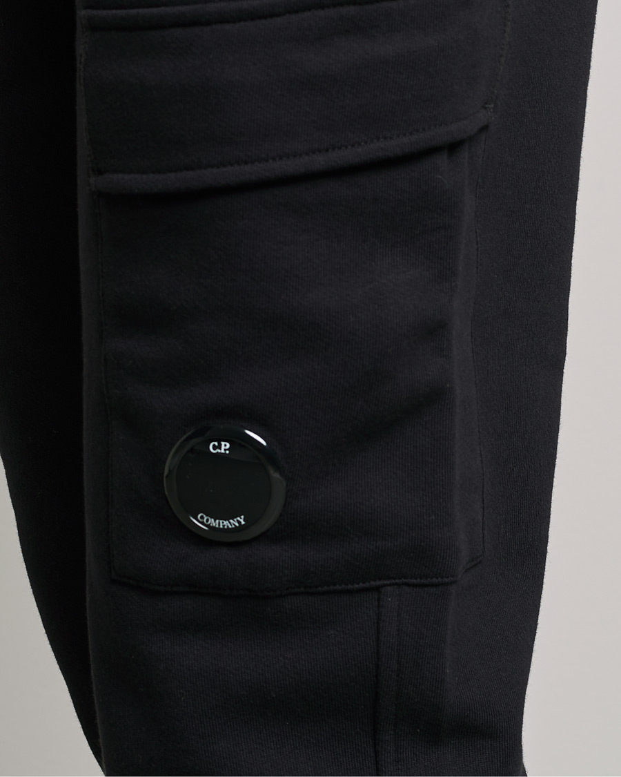 Homme | Pantalons | C.P. Company | Diagonal Raised Fleece Lens Sweatpants Black