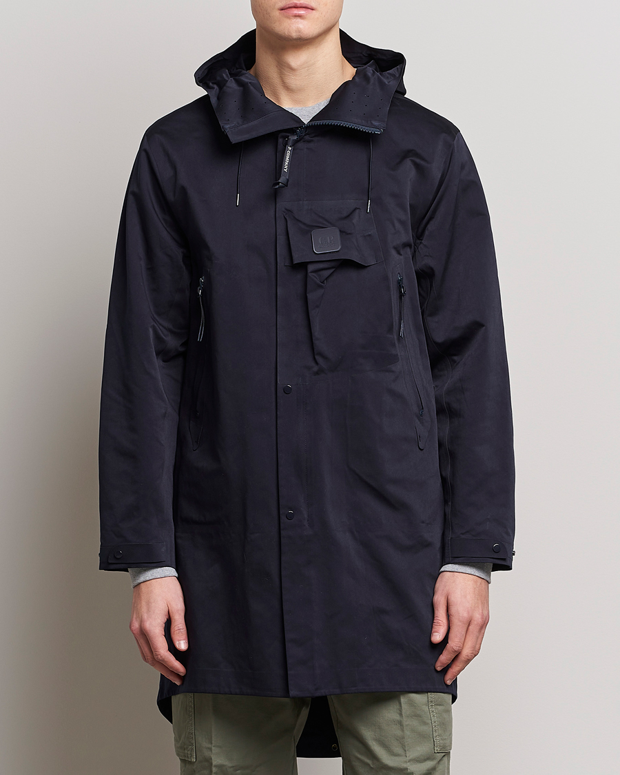 Homme | Manteaux Et Vestes | C.P. Company | Metropolis A.A.C. Water resistant Long Jacket Navy