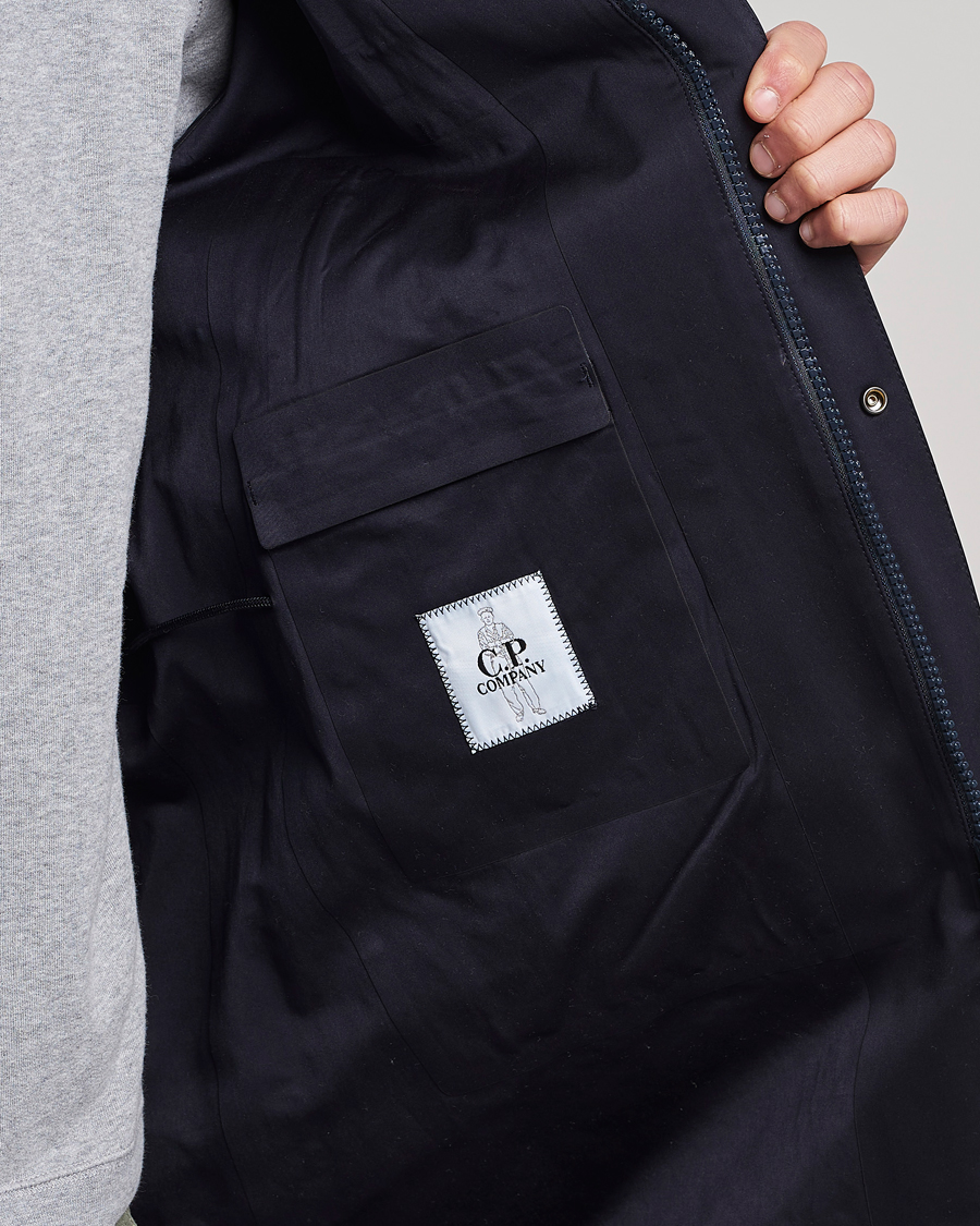 Homme | Manteaux Et Vestes | C.P. Company | Metropolis A.A.C. Water resistant Long Jacket Navy