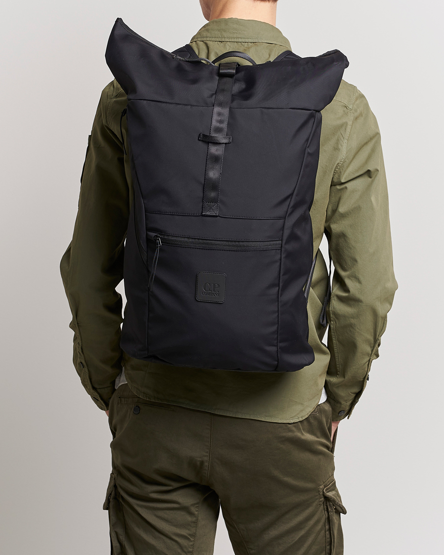 Homme | C.P. Company Metropolis Dynafil 3 Layers Backpack Black | C.P. Company | Metropolis Dynafil 3 Layers Backpack Black