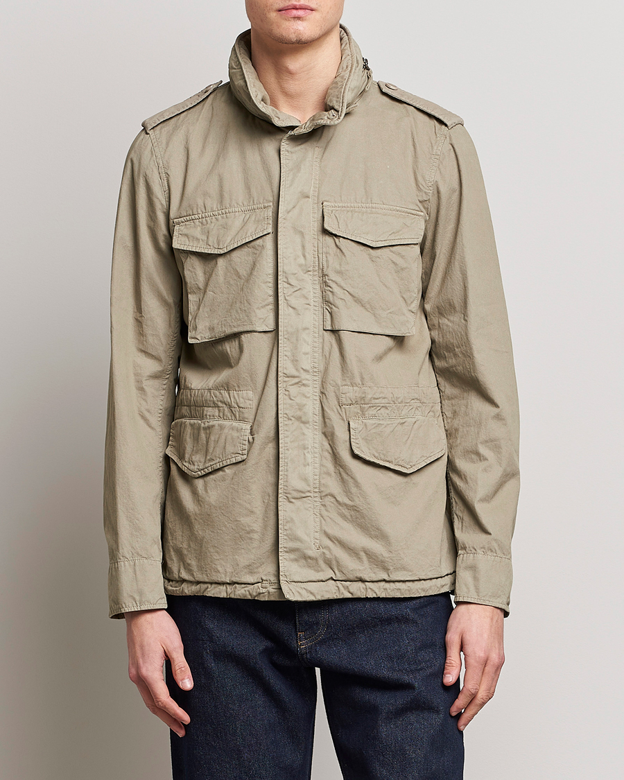 Homme | Manteaux Et Vestes | Aspesi | Cotton Field Jacket Khaki