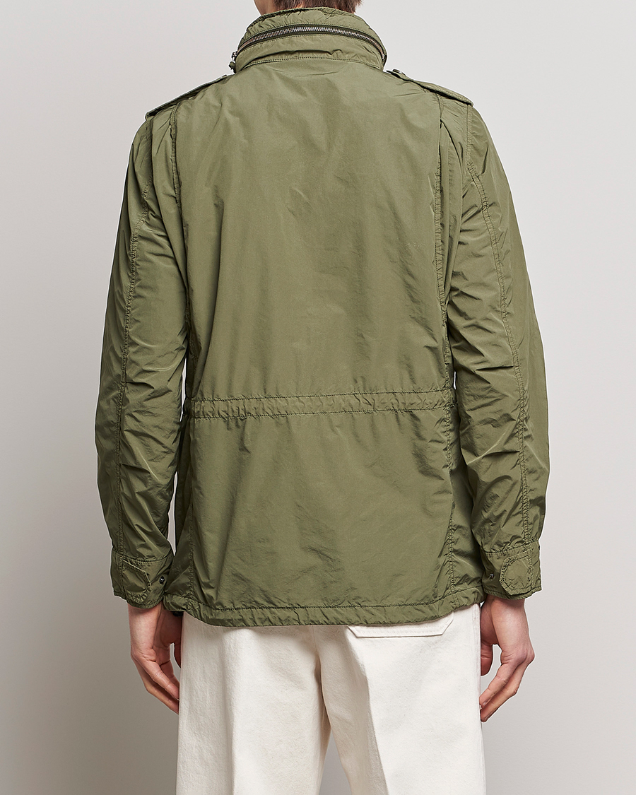 Homme | Manteaux Et Vestes | Aspesi | Giubotto Garment Dyed Field Jacket Army Green