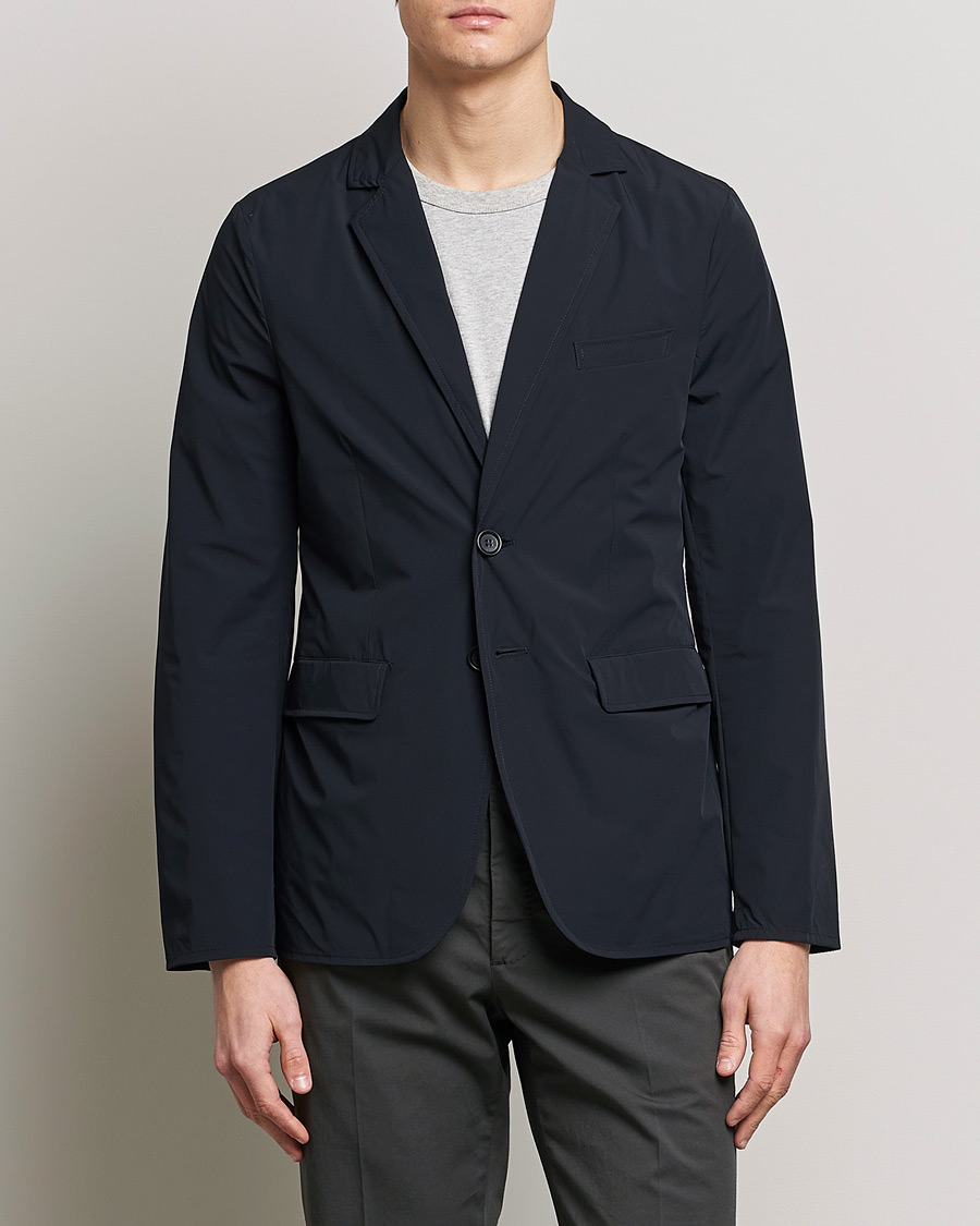 Heren | Blazers | Aspesi | Stretch Nylon Blazer Navy