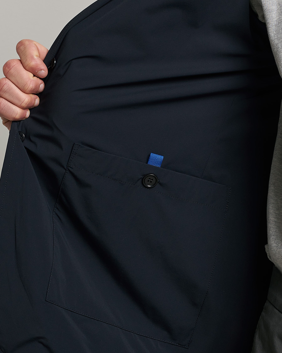 Homme | Blazers | Aspesi | Stretch Nylon Blazer Navy