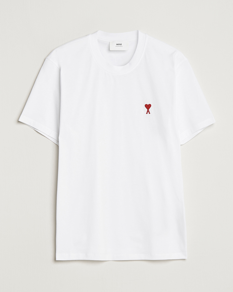 Homme | T-shirts | AMI | Heart Logo T-Shirt White