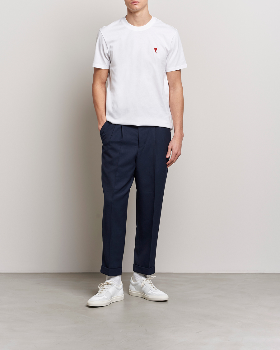 Homme | T-shirts | AMI | Heart Logo T-Shirt White