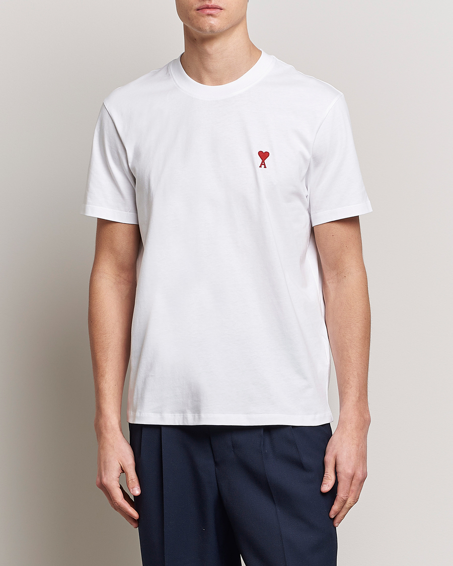 Homme | T-shirts | AMI | Heart Logo T-Shirt White