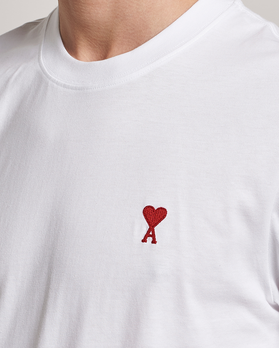 Homme | T-shirts | AMI | Heart Logo T-Shirt White