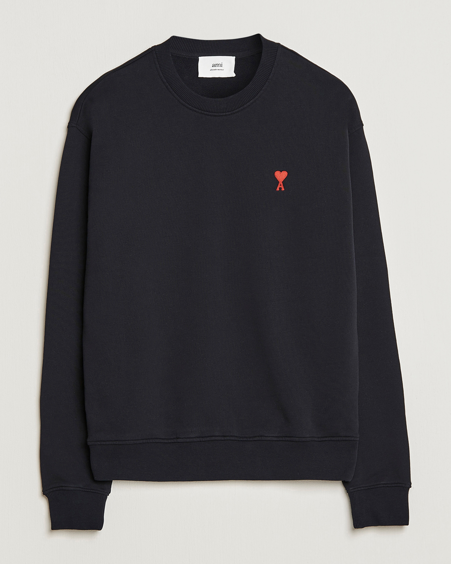 Homme | Pulls Et Tricots | AMI | Heart Logo Sweatshirt Black