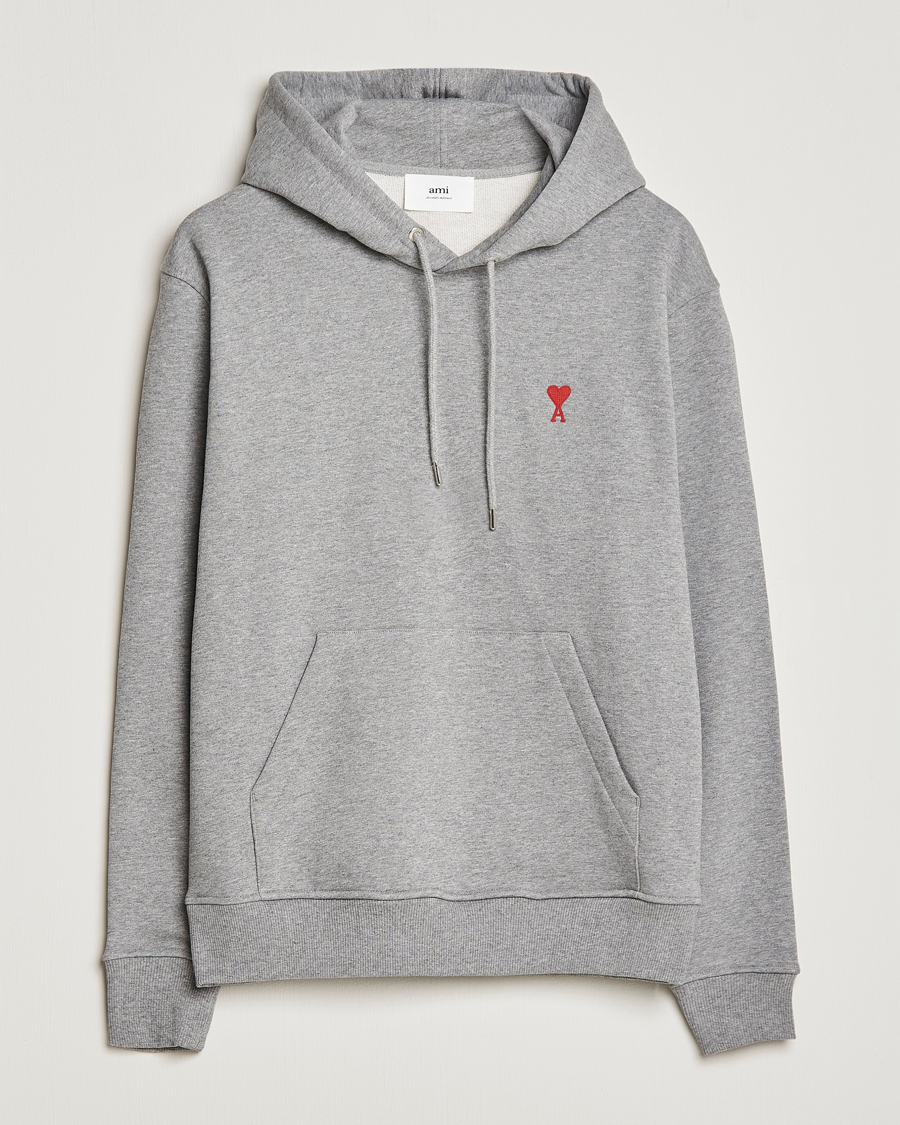 Homme | Pulls Et Tricots | AMI | Heart Logo Hoodie Heather Grey