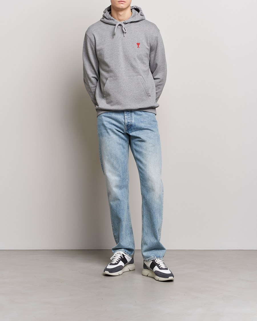 Homme | Pulls Et Tricots | AMI | Heart Logo Hoodie Heather Grey